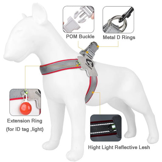 Y Dog Harness for Small Medium Dogs Adjustable Pet Seat Belts Reflective Puppy Chest Strap Chihuahua Outdoor Walking Accessories